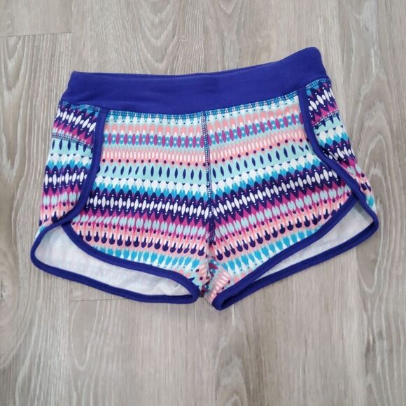 GYMBOREE Girls MEDIUM 7 8 Colorful Patterned Athletic Shorts - Picture 1 of 3